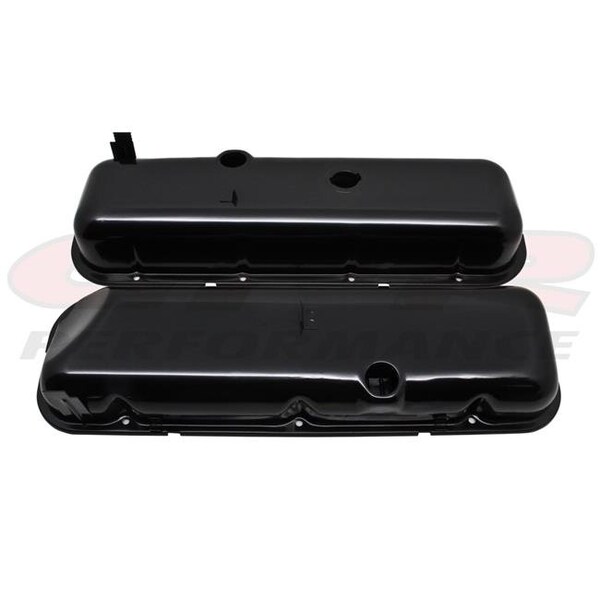 Cfr Performance CFR HZ-9504-T-PBK 1965-72 Chevy Big Block 396-427-454 Tall OEM Style-Recessed Corner Steel Valve Cov HZ-9504-T-PBK - main